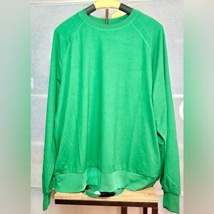 Hunter Green Crew Neck Long Sleeve Shirt